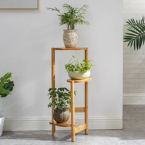 3-Tier Bamboo Plant Stands Indoor, Plant Stand Holder
