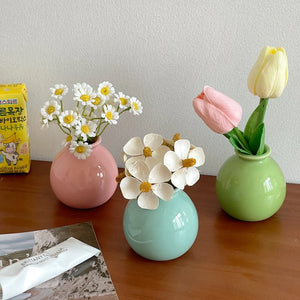 Aesthetic Flower Vases Mini Ceramics Vase
