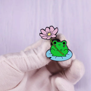 Cats in Plants Enamel Pins 