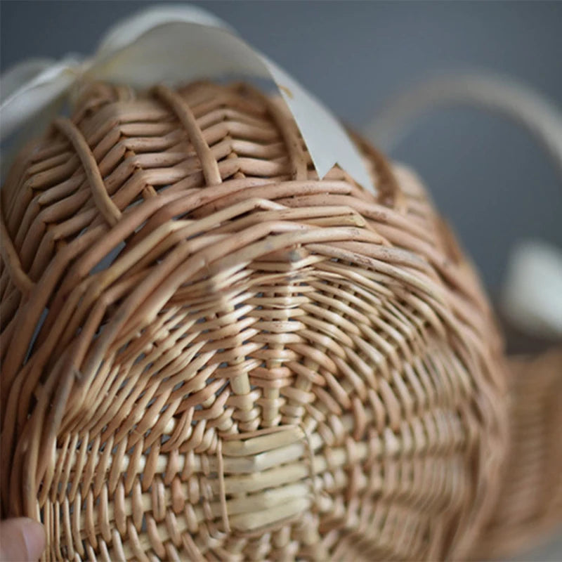 Woven Flower Basket Rattan Storage Basket