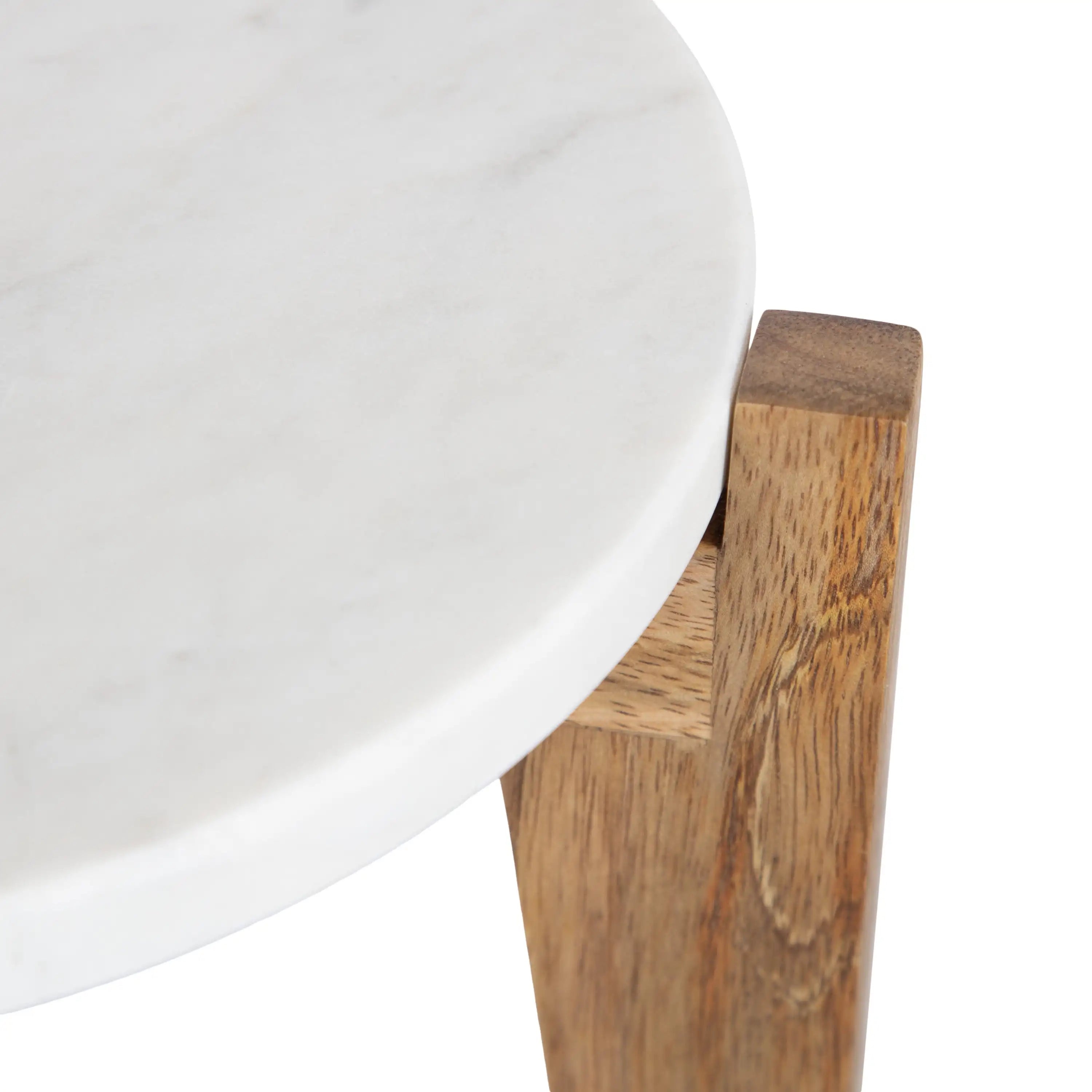 Modern Marble Two-Piece Plant Stands