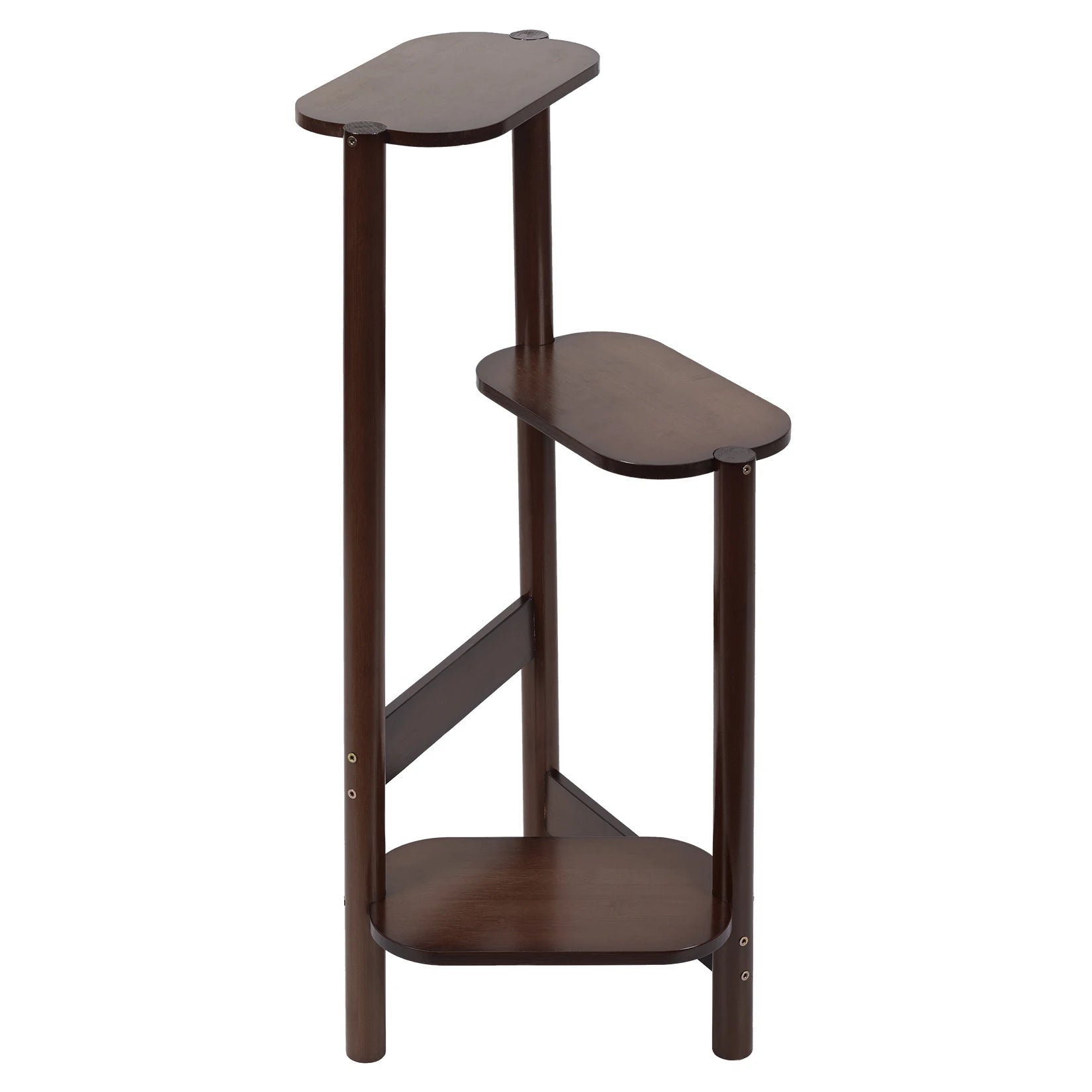 3 Tier Bamboo Tall Corner Plant Rack Planter Stand