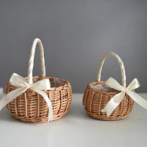 Woven Flower Basket Rattan Storage Basket