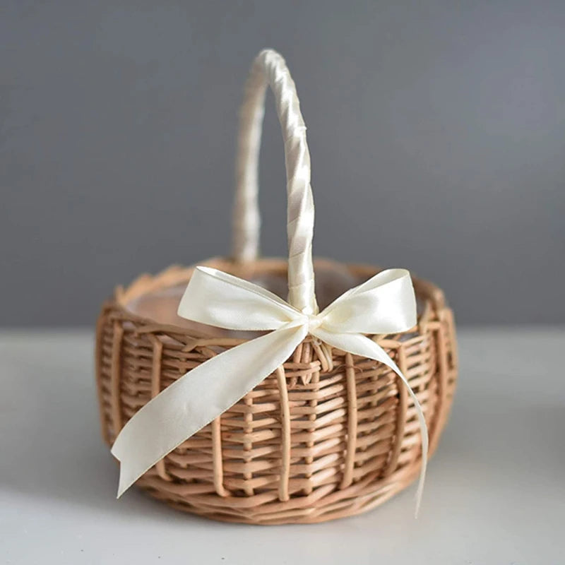 Woven Flower Basket Rattan Storage Basket